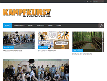 Tablet Screenshot of kampfkunst-international.com